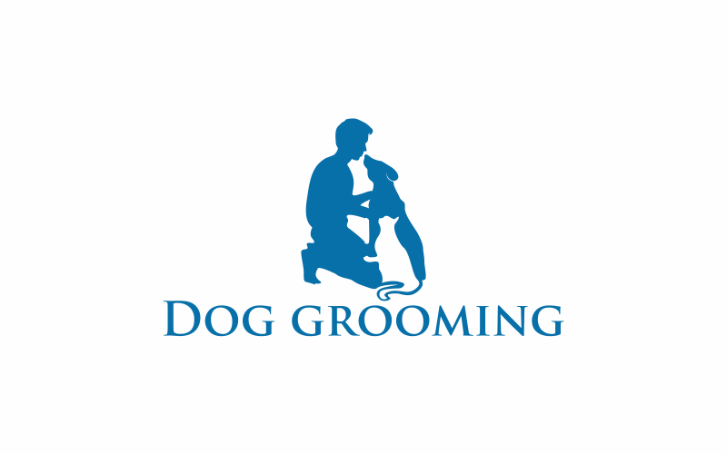 Download Шаблон логотипа "Dog Grooming Logo Template" / Dog Grooming Logo Template - Шаблон логотипа на тему графика animal,pet,grooming,dog,purebred,groomer,hairstyle,puppy,salon,domestic,clean,fluffy,scissors,shampoo,adorable,portrait,trimming,hairbrush,pedigreed,indoors