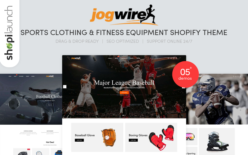 Jogwire - Shopify-thema voor sportkleding en fitnessapparatuur