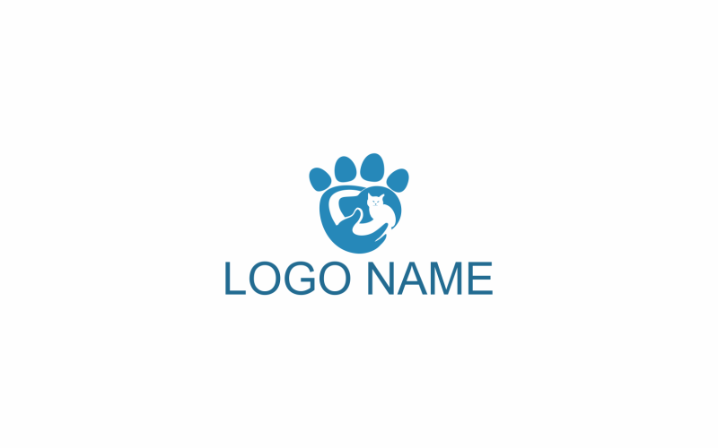 Download Шаблон логотипа "Love Dogs and Cats Logo Template" / Love Dogs and Cats Logo Template - Шаблон логотипа на тему графика dog,cat,animal,cute,pet,lovely,domestic,love,canine,young,happy,pets,purebred,two,gray,small,close,little,sweet,couple