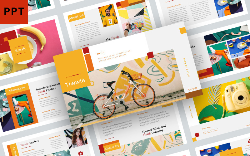 Modèle PowerPoint de Tiwwie
