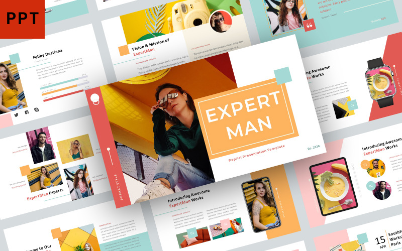 Modello PowerPoint ExpertMan