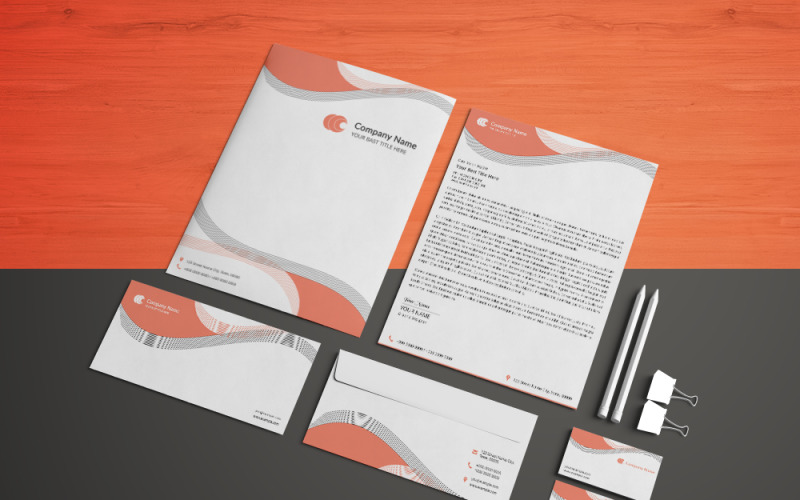 Download Фирменный стиль "Brand Stationery Design - Corporate Identity Template" / Brand Stationery Design - Corporate Identity Template - Фирменный стиль на тему графика corporate,identity,brand,stationery,business card,invoice,envelope,folder,letterhead,psd,clean,minimal,creative,company,office