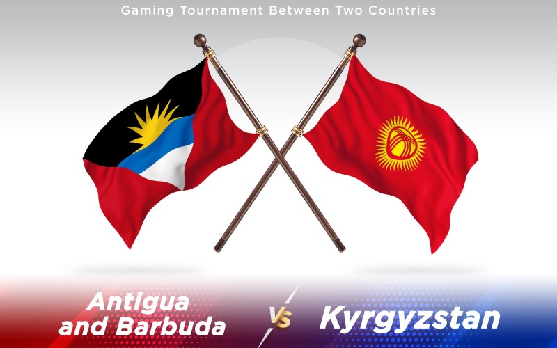 Download Иллюстрация "Antigua versus Kyrgyzstan Two Countries Flags - Illustration" / Antigua versus Kyrgyzstan Two Countries Flags - Illustration - Иллюстрация на тему графика national,patriotic,europe,asia,republic,map,flag,country,cartography,geography,nation,illustration,graphic,vector,state,world,isolated,symbol,border,icon