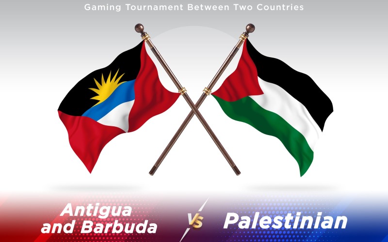 Download Иллюстрация "Antigua versus Palestinian Two Countries Flags - Illustration" / Antigua versus Palestinian Two Countries Flags - Illustration - Иллюстрация на тему графика national,patriotic,europe,asia,republic,map,flag,country,cartography,geography,nation,illustration,graphic,vector,state,world,isolated,symbol,border,icon