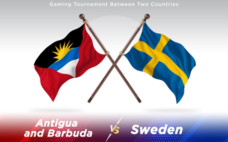 Download Иллюстрация "Antigua versus Sweden Two Countries Flags - Illustration" / Antigua versus Sweden Two Countries Flags - Illustration - Иллюстрация на тему графика national,patriotic,europe,asia,republic,map,flag,country,cartography,geography,nation,illustration,graphic,vector,state,world,isolated,symbol,border,icon