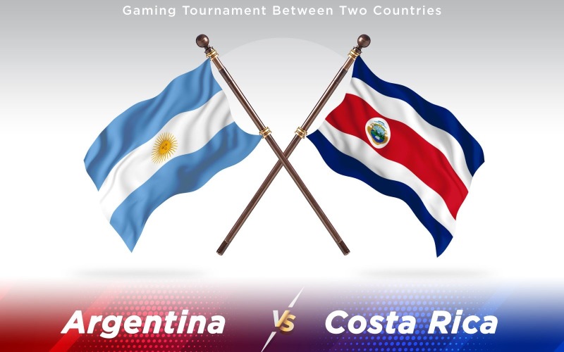 Download Иллюстрация "Argentina versus Costa Rica Two Countries Flags - Illustration" / Argentina versus Costa Rica Two Countries Flags - Illustration - Иллюстрация на тему графика national,patriotic,europe,asia,republic,map,flag,country,cartography,geography,nation,illustration,graphic,vector,state,world,isolated,symbol,border,icon