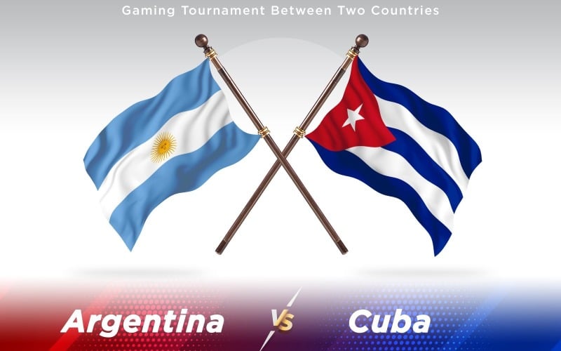 Download Иллюстрация "Argentina versus Cuba Two Countries Flags - Illustration" / Argentina versus Cuba Two Countries Flags - Illustration - Иллюстрация на тему графика national,patriotic,europe,asia,republic,map,flag,country,cartography,geography,nation,illustration,graphic,vector,state,world,isolated,symbol,border,icon