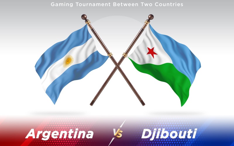 Download Иллюстрация "Argentina versus Djibouti Two Countries Flags - Illustration" / Argentina versus Djibouti Two Countries Flags - Illustration - Иллюстрация на тему графика national,patriotic,europe,asia,republic,map,flag,country,cartography,geography,nation,illustration,graphic,vector,state,world,isolated,symbol,border,icon