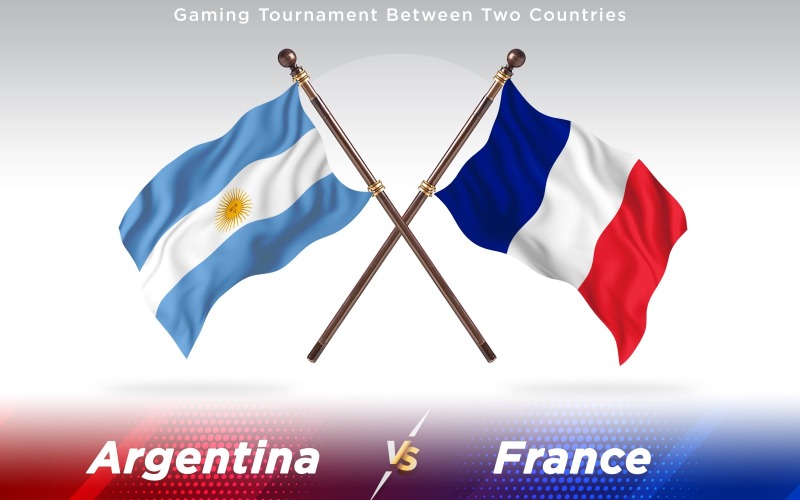 Download Иллюстрация "Argentina versus France Two Countries Flags - Illustration" / Argentina versus France Two Countries Flags - Illustration - Иллюстрация на тему графика national,patriotic,europe,asia,republic,map,flag,country,cartography,geography,nation,illustration,graphic,vector,state,world,isolated,symbol,border,icon
