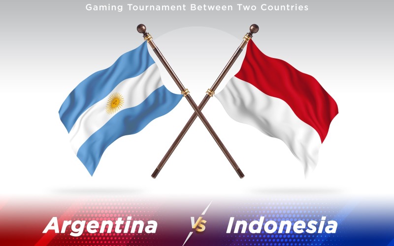Download Иллюстрация "Argentina versus Indonesia Two Countries Flags - Illustration" / Argentina versus Indonesia Two Countries Flags - Illustration - Иллюстрация на тему графика national,patriotic,europe,asia,republic,map,flag,country,cartography,geography,nation,illustration,graphic,vector,state,world,isolated,symbol,border,icon