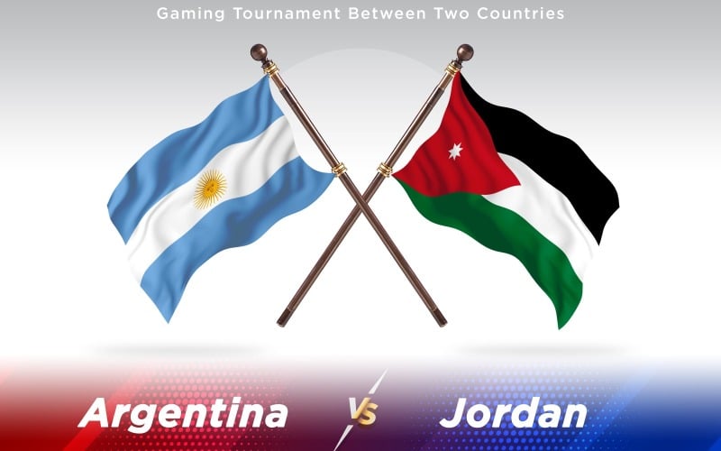 Download Иллюстрация "Argentina versus Jordan Two Countries Flags - Illustration" / Argentina versus Jordan Two Countries Flags - Illustration - Иллюстрация на тему графика national,patriotic,europe,asia,republic,map,flag,country,cartography,geography,nation,illustration,graphic,vector,state,world,isolated,symbol,border,icon