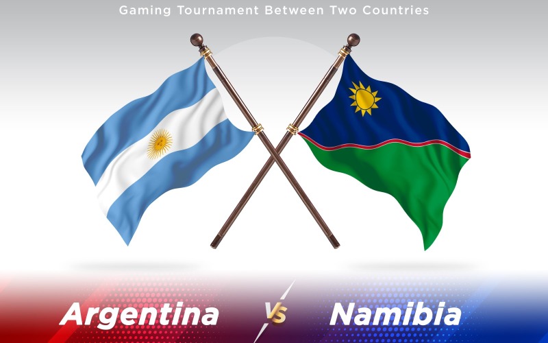 Argentina versus Namibie příznaky dvou zemí - ilustrace