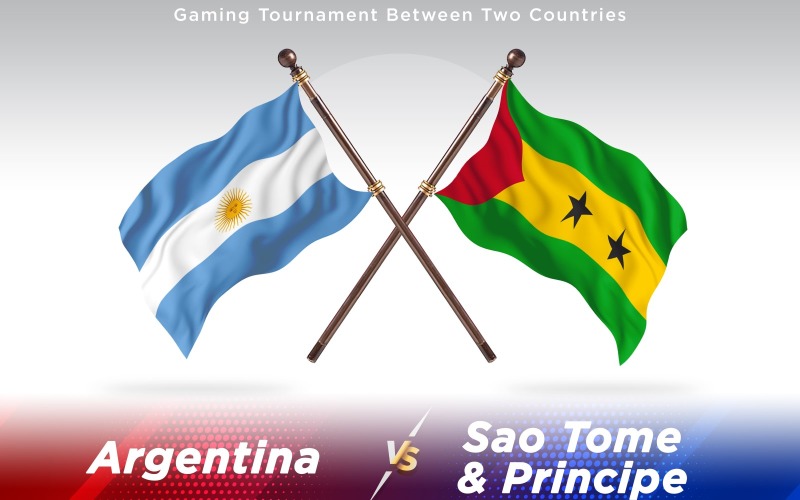 Download Иллюстрация "Argentina versus Sao Tome &amp; Principe Two Countries Flags - Illustration" / Argentina versus Sao Tome &amp; Principe Two Countries Flags - Illustration - Иллюстрация на тему графика national,patriotic,europe,asia,republic,map,flag,country,cartography,geography,nation,illustration,graphic,vector,state,world,isolated,symbol,border,icon
