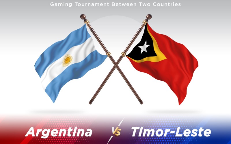 Download Иллюстрация "Argentina versus Timor-Leste Two Countries Flags - Illustration" / Argentina versus Timor-Leste Two Countries Flags - Illustration - Иллюстрация на тему графика national,patriotic,europe,asia,republic,map,flag,country,cartography,geography,nation,illustration,graphic,vector,state,world,isolated,symbol,border,icon