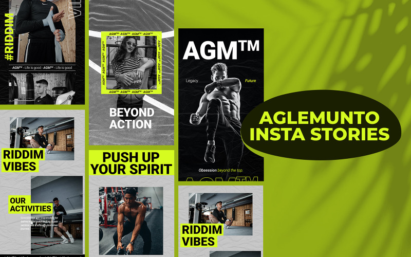 Aglemunto Fitness - Insta Story Social Media-sjabloon