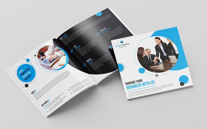 Bifold-Broschüre - Corporate Identity-Vorlage