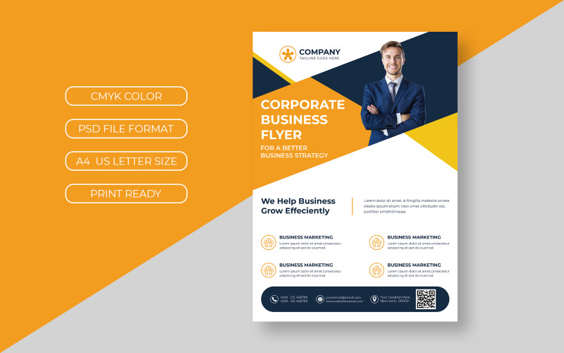 Download Фирменный стиль "Business Agency Flyer Theme - Corporate Identity Template" / Business Agency Flyer Theme - Corporate Identity Template - Фирменный стиль на тему графика abstract flyer,creative flyer,agency flyer,marketing flyer,minimal flyer,corporate business flyer,geometric,layout,presentation,corporate,company,modern,data,leaflet,promotion,graphic,catalog