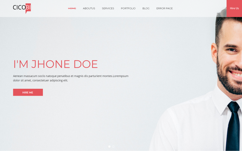 Personal Resume and Portfolio Joomla Template