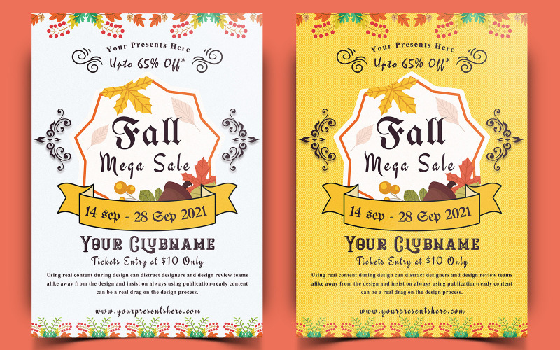 Download Фирменный стиль "Cold - Autumn Festival Flyer Design - Corporate Identity Template" / Cold - Autumn Festival Flyer Design - Corporate Identity Template - Фирменный стиль на тему графика mid,autumn,festival,flyer,fall,event,mockup,poster,banner,leaves,brochure,modern,a4,design,template