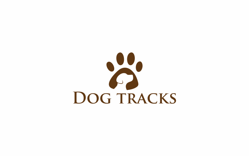 Download Шаблон логотипа "Dog Tracks Logo Template" / Dog Tracks Logo Template - Шаблон логотипа на тему графика dog,track,animal,pet,vector,footprint,illustration,black,trace,foot,symbol,nature,trail,art,footstep,natural,tracking,image,clip,dog print