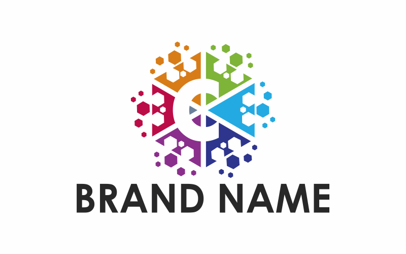 Download Шаблон логотипа "Hexagon Letter C Logo Template" / Hexagon Letter C Logo Template - Шаблон логотипа на тему графика icon,symbol,letter c,logo,business,vector,template,creative,alphabet,hexagon,shape,graphic,technology,geometric,initial,colorful,monogram,digital,flat