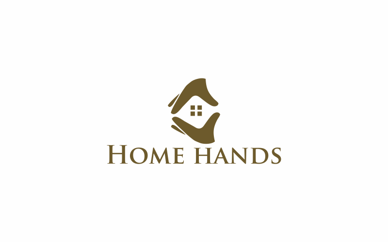 Download Шаблон логотипа "Home Hands Logo Template" / Home Hands Logo Template - Шаблон логотипа на тему графика home,house,hand,business,woman,concept,people,health,symbol,person,family,vector,design,estate,modern,technology,hand drawn,online,icon,property