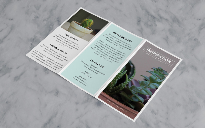 Download Фирменный стиль "Minimal Trifold Brochure - Corporate Identity Template" / Minimal Trifold Brochure - Corporate Identity Template - Фирменный стиль на тему графика brochure,clean,clean brochure,editable,minimal brochure,minimalist,multipurpose,print ready,printable,psd,psd brochure,template,tri fold,trifold,trifold brochure