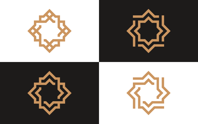 Download Шаблон логотипа "4x Luxury Geometric  Collection Logo Template" / 4x Luxury Geometric  Collection Logo Template - Шаблон логотипа на тему графика logo,luxury,emblem,floral,nature,gold,arab,beauty,boutique,business,classic,company,decoration,elegant,element,expensive,geometric,graphic,jewel,yoga
