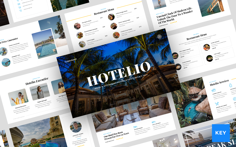 Hotelio - Презентація готелю та ресторану - основний шаблон