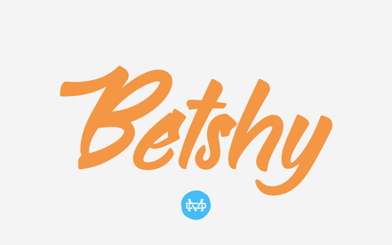 Betshy - Carattere corsivo