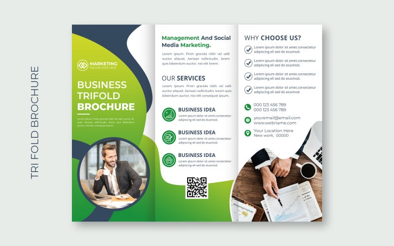 Thème de présentation de la couverture de la brochure d'entreprise - Modèle d'identité d'entreprise