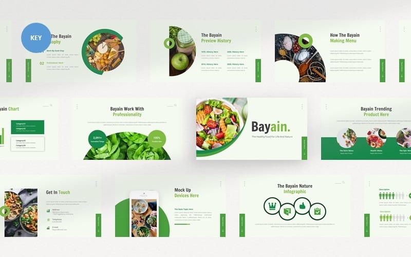 Bayain Healthy Food - Keynote template