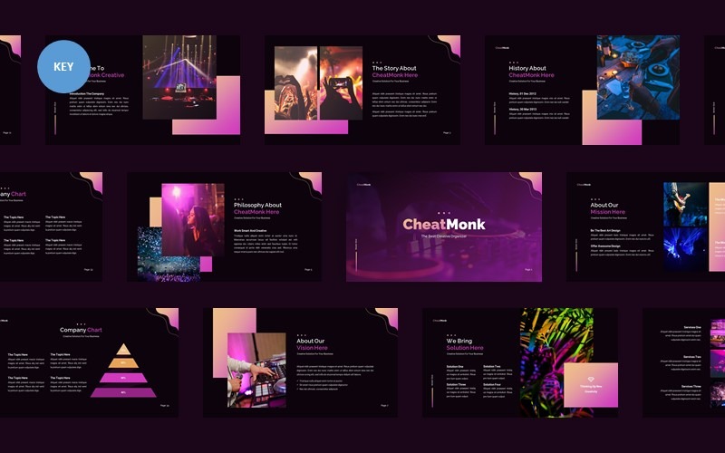 CheatMonk创意业务-主题演讲模板