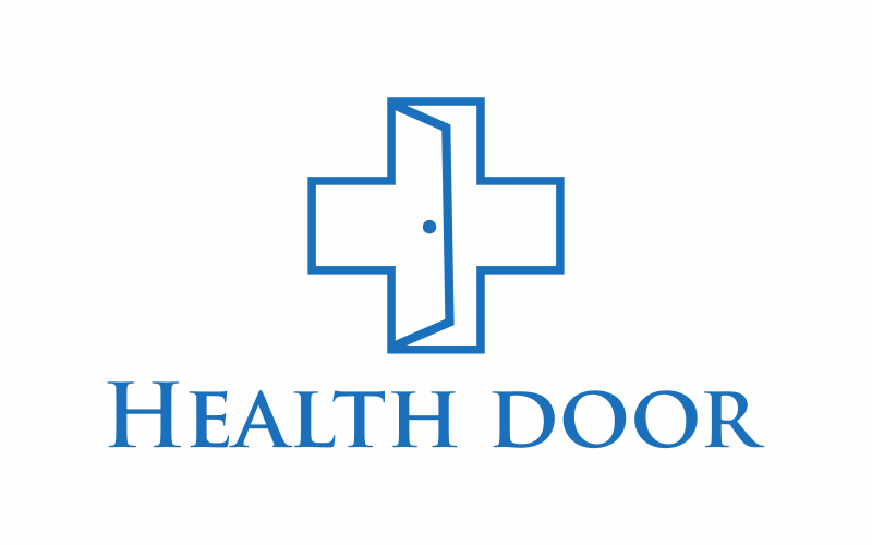 Download Шаблон логотипа "Health Door Logo Template" / Health Door Logo Template - Шаблон логотипа на тему графика coronavirus,door,health,hygiene,hand,safety,clean,protection,prevention,pandemic,infection,home,corona,handle,medical,door handle,doorknob,interior,wash,vector