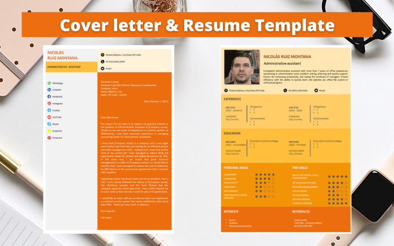 Download Резюме "Professional  No 10 - Top-down Dawn Resume Template" / Professional  No 10 - Top-down Dawn Resume Template - Резюме на тему графика resume template,professional resume,elegant resume,modern resume,docx,word,pptx,powerpoint,easy to edit,easy to print