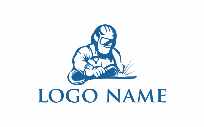 Download Шаблон логотипа "Welding Crafter Logo Template" / Welding Crafter Logo Template - Шаблон логотипа на тему графика worker,welder,welding,metal,construction,steel,industrial,spark,work,skill,labor,tool,arc,technology,technical,skilled,iron,hot,gas,structure
