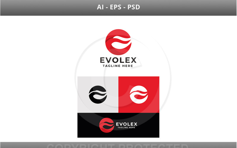 Evolex Letter E-logotypmall