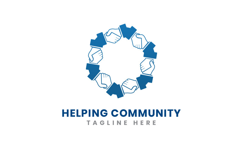 Logo-Vorlage für helfende Community