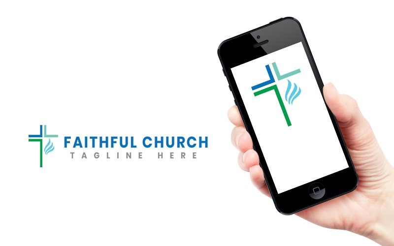 Modello di progettazione del logo della chiesa