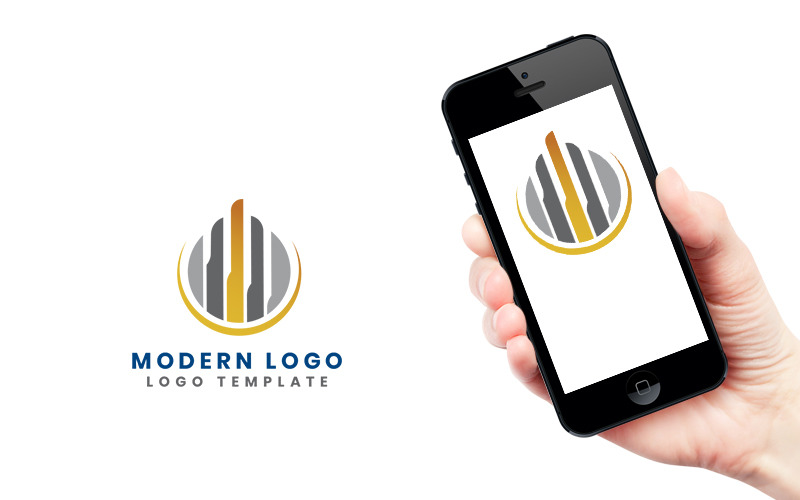 Download Шаблон логотипа "Modern Abstract Logo" / Modern Abstract Logo - Шаблон логотипа на тему графика logo design,logo template,logo,vector,corporate logo,brand,technology,app,business,abstract,financial,accounting,architecture,law,bank,consulting,education,human resource,industrial,insurance