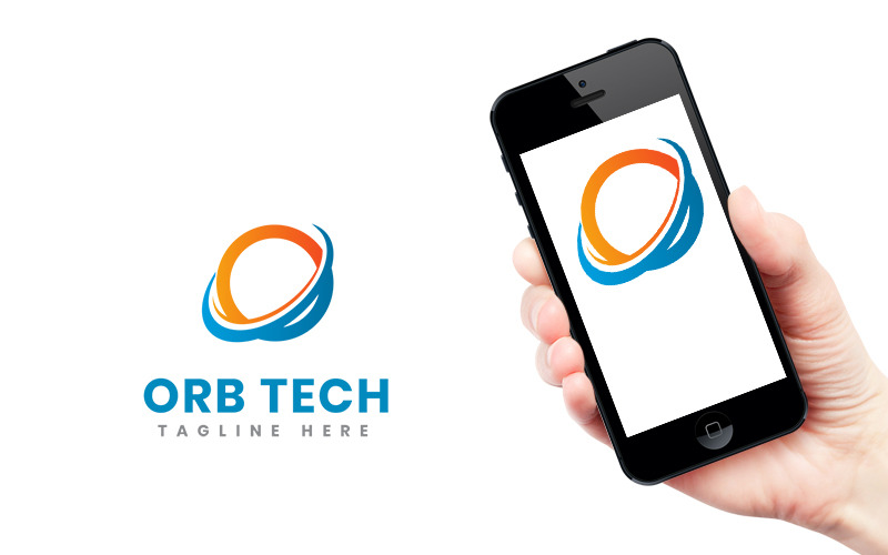 Šablona návrhu loga technologie technologie Orb