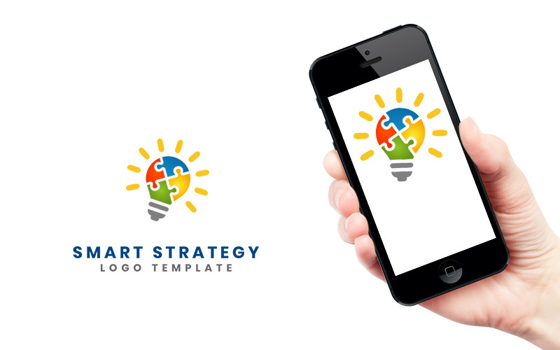 Smart strategi logotyp mall