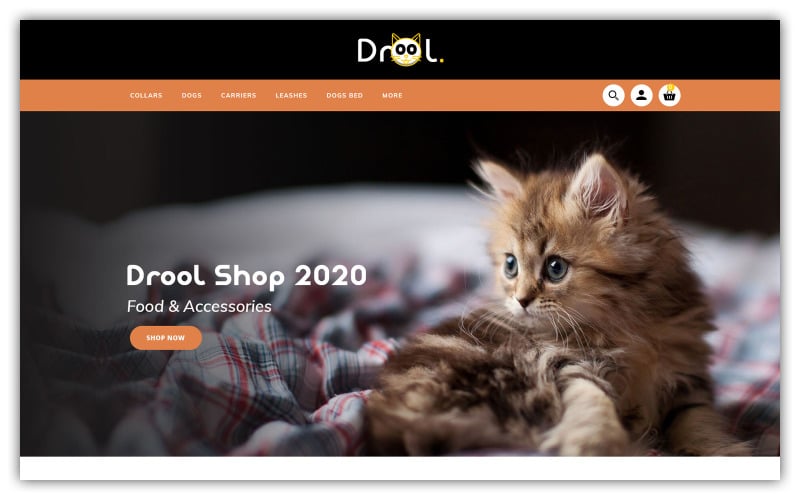 Drool Pet store OpenCart Template
