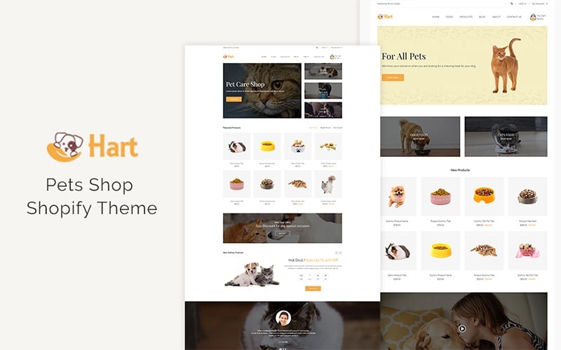Hart - Уход за домашними животными, тема Shopify для домашних животных