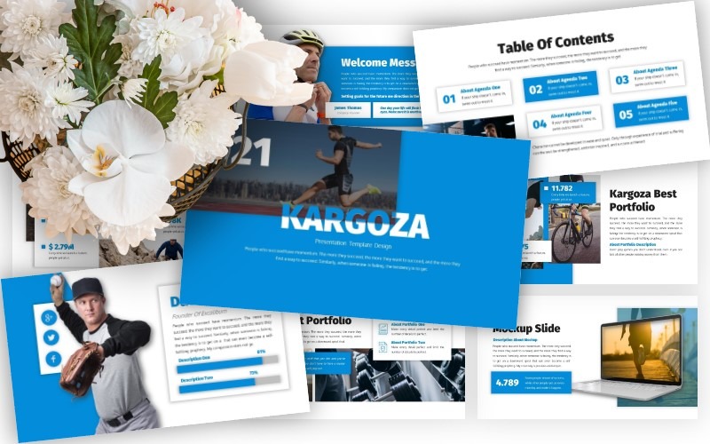 Kargoza - Plantilla de diapositiva de Google Presentaciones de Google