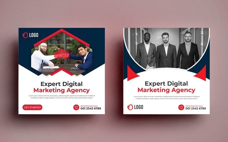 Download Шаблон для соцсетей "Digital Social Media Banner Post Template." / Digital Social Media Banner Post Template. - Шаблон для соцсетей на тему графика advertise,banner,business social media post,commercial,corporate banner,corporate social media post,digital marketing,instagram post,marketing,poster,social media post,twitter social media po