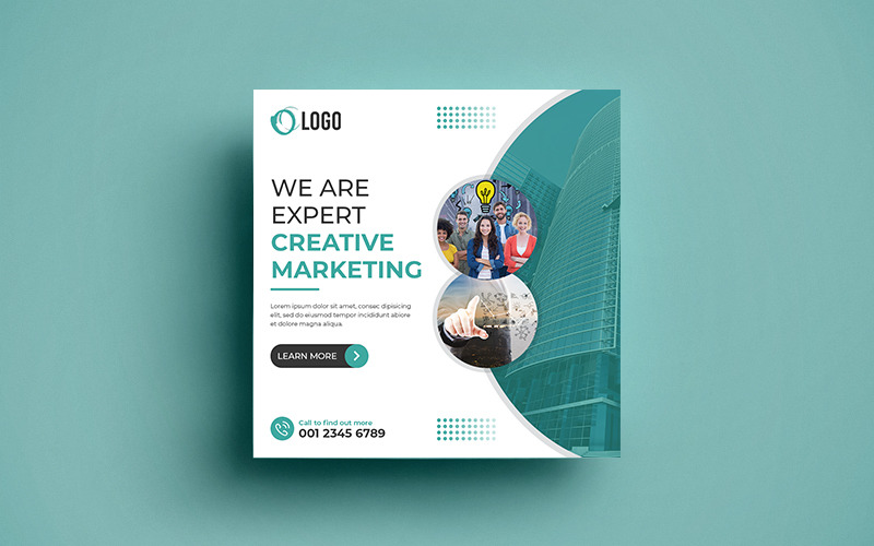 Download Шаблон для соцсетей "Marketing Social Media Banner Post Template." / Marketing Social Media Banner Post Template. - Шаблон для соцсетей на тему графика advertise,banner,business social media post,commercial,corporate banner,corporate social media post,digital marketing,instagram post,marketing,poster,social media post,twitter social media po