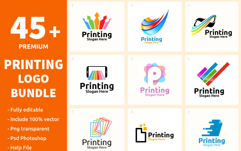 Digital Printing Company Logo Design by Denayunecs | Codester