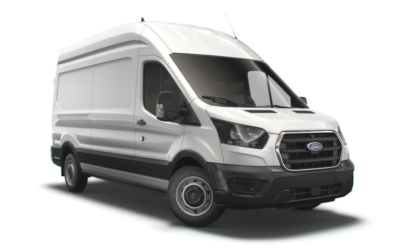 Ford Transit Van L3H3 Leader UK-spec 2020 3D-modell