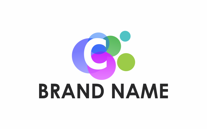 Písmeno C kruh Logo šablona